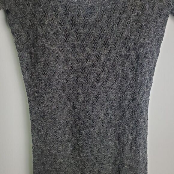 Free People Gray Knitted Mini Dress Size Small - Picture 4 of 9